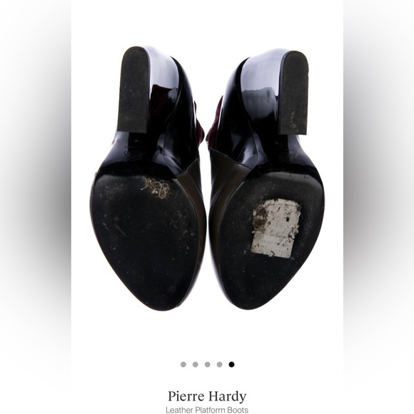 Pierre Hardy Brown and Black Ankle Boots - Picture 5 of 5